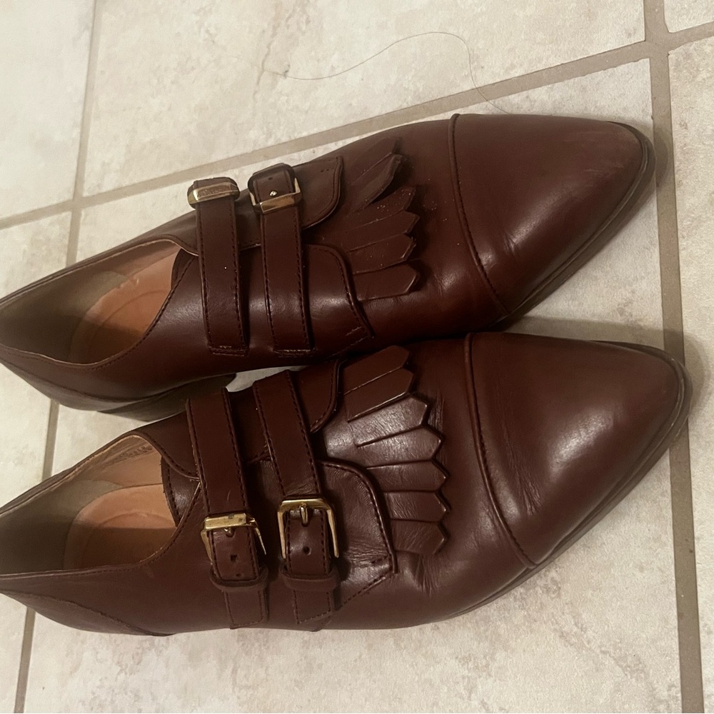 J.Crew Kiltie Monk Strap Loafer – Rustic Brown Leather, Made in Italy, US 7.5 - Picture 4 of 11